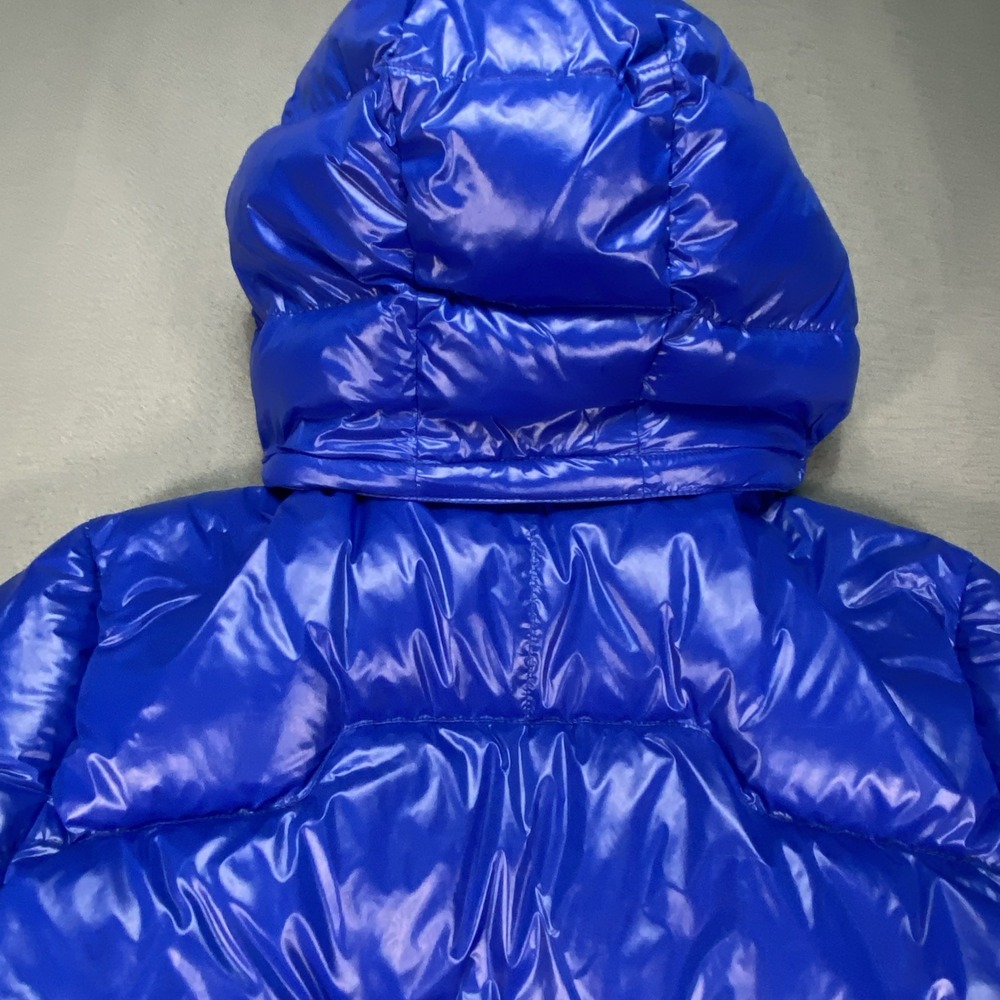 Polo Ralph Lauren Youth XL 18-20 Blue Puffer Coat Jacket White Duck Down - Picture 10 of 10
